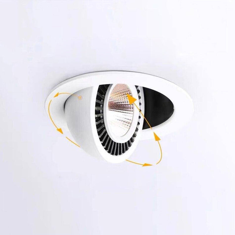 Spot moderne rond LED à encastrer orientable