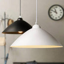 Suspension moderne avec abat-jour arrondi en métal à LED