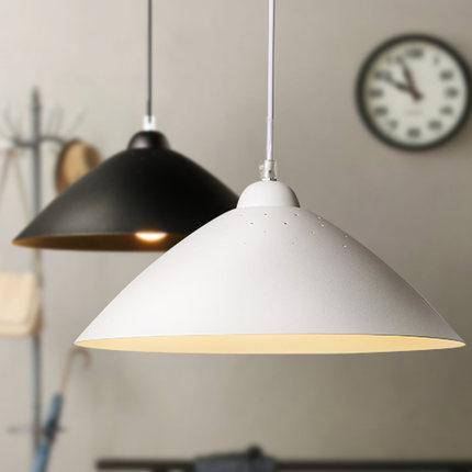 Suspension moderne avec abat-jour arrondi en métal à LED - vue 3 sur 5