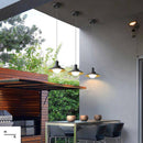 Suspension design avec abat-jour arrondi en métal LED