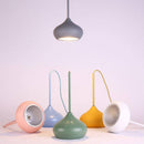 Suspension design à LED ovale de couleurs