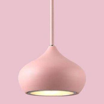 Suspension design à LED ovale de couleurs - vue 6 sur 10