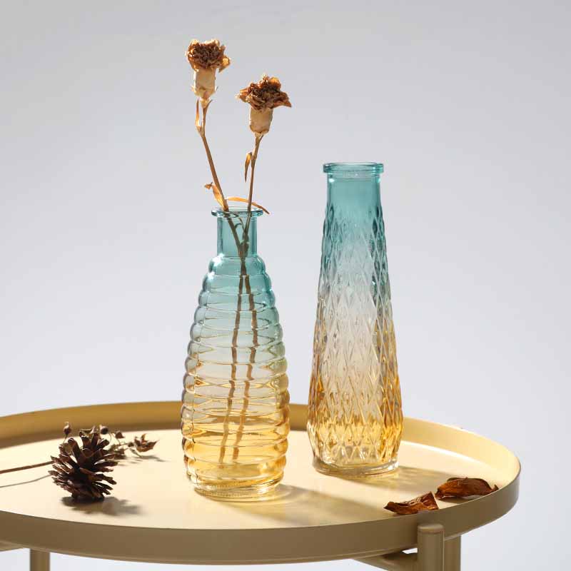 Vase en verre décoratif style scandinave
