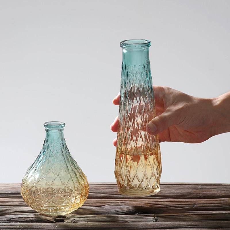 Vase en verre décoratif style scandinave