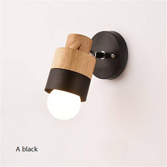 Applique murale LED en bois Creative (cube ou cylindre) - vue 3 sur 7