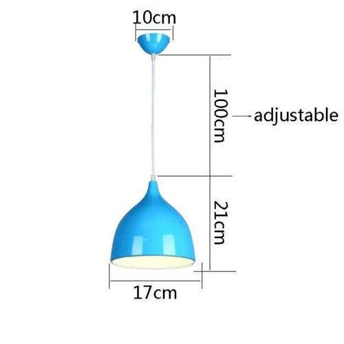 Suspension LED cône arrondi de couleurs Hanging - vue 4 sur 16