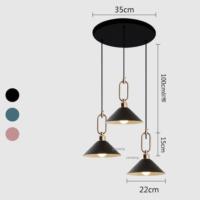 Suspension design LED conique moderne Many - vue 9 sur 12
