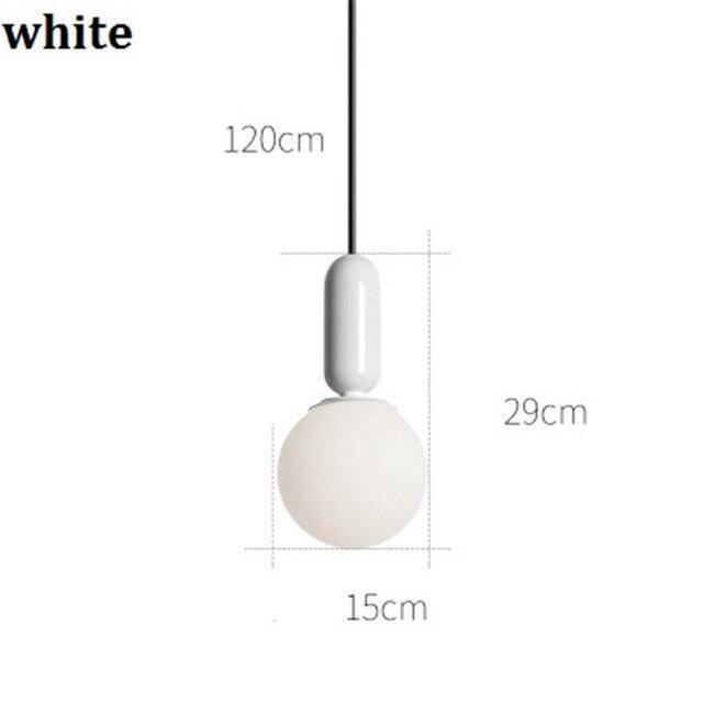 Suspension design moderne tube arrondis de couleur - vue 8 sur 10