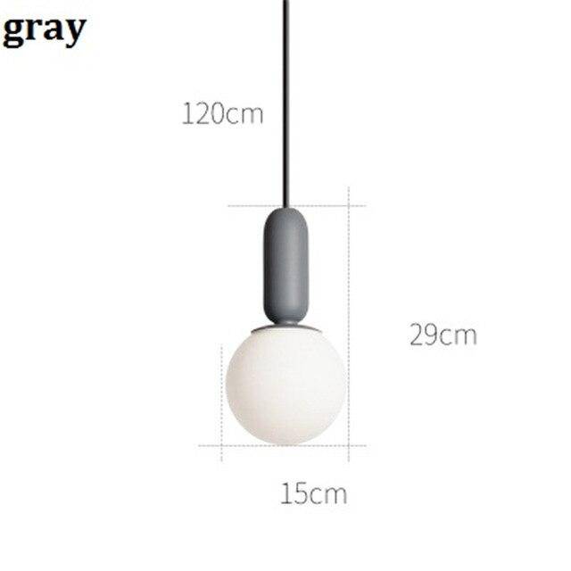 Suspension design moderne tube arrondis de couleur - vue 5 sur 10
