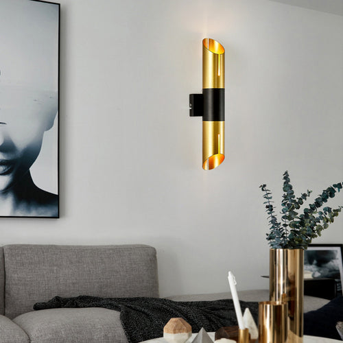 Applique murale à LED cylindrique doré Vera - vue 3 sur 8