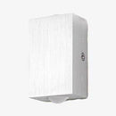 Applique chromé rectangulaire avec LED haut et bas