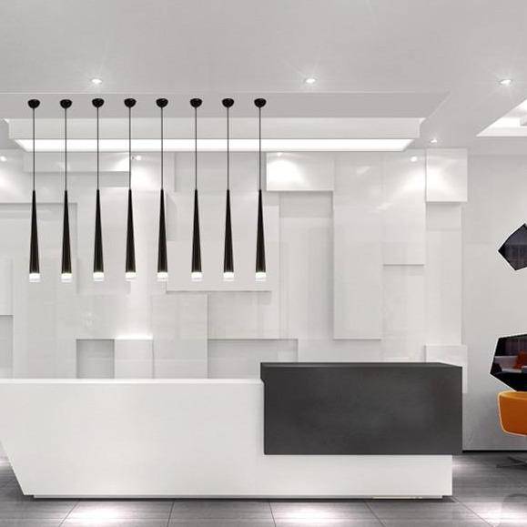 Suspension design LED en forme de cône (plusieurs couleurs)