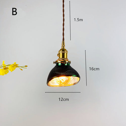 Suspension LED biforme vert et doré Dena - vue 14 sur 13