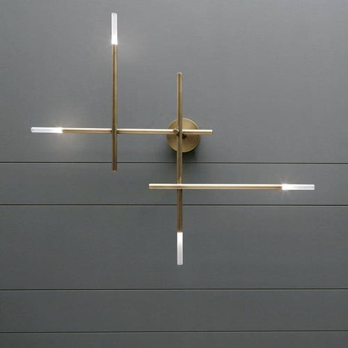 Applique murale moderne LED en métal avec tube luxury