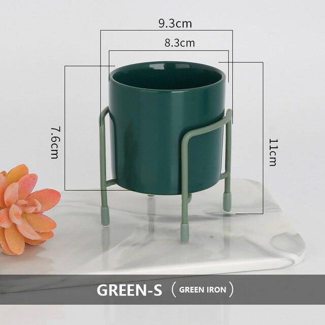 Piédestal pour plantes sur pied bas moderne Loft