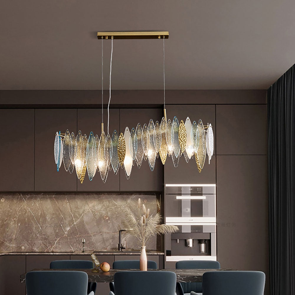 Moderner Kronleuchter mit Glaslamellen Valentina Luxury - vue 2 sur 34