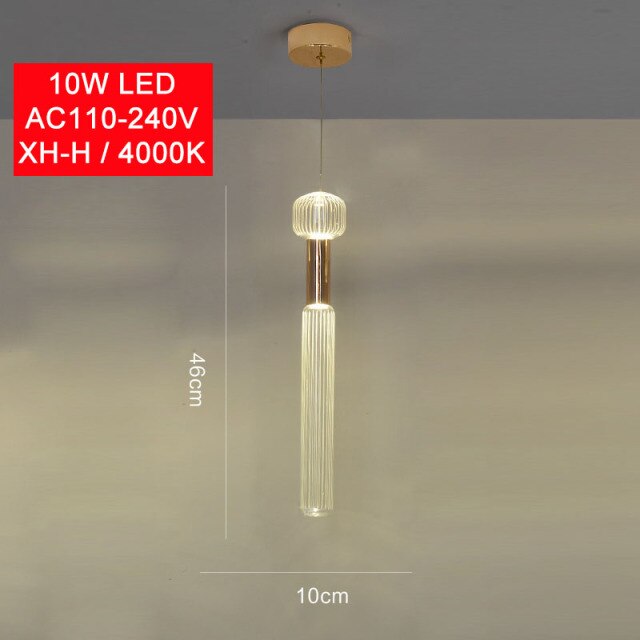 Suspension moderne LED avec différentes formes en verre Florina - vue 13 sur 34