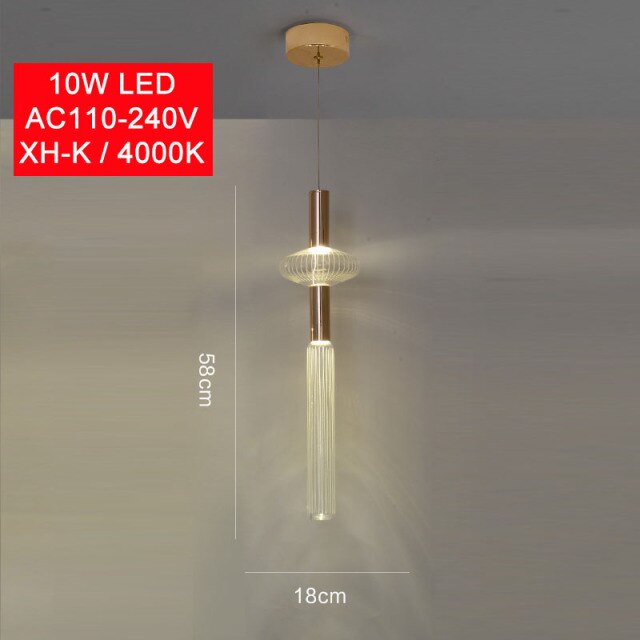 Suspension moderne LED avec différentes formes en verre Florina - vue 19 sur 34