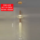 Suspension moderne LED avec différentes formes en verre Florina