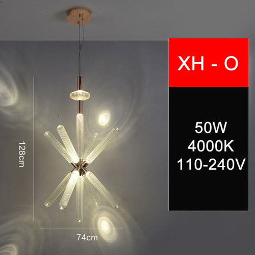Suspension moderne LED avec différentes formes en verre Florina - vue 19 sur 34