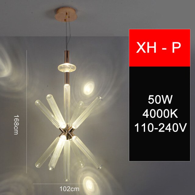 Suspension moderne LED avec différentes formes en verre Florina - vue 20 sur 34