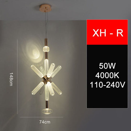 Suspension moderne LED avec différentes formes en verre Florina - vue 34 sur 34