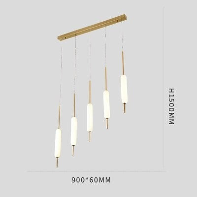 Lustre moderne avec plusieurs lumières suspendues Ritta