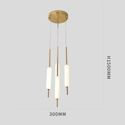Lustre moderne avec plusieurs lumières suspendues Ritta