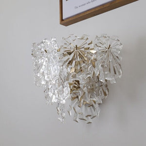 Moderne Wandleuchte mit Glasblumen Luxury Dynnah