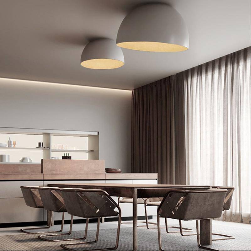 LED-Deckenleuchte im minimalistischen Loft-Design mit ovalen Formen - vue 2 sur 14