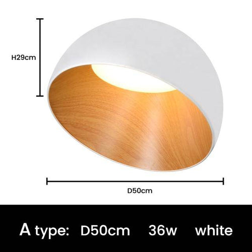 LED-Deckenleuchte im minimalistischen Loft-Design mit ovalen Formen - vue 12 sur 14