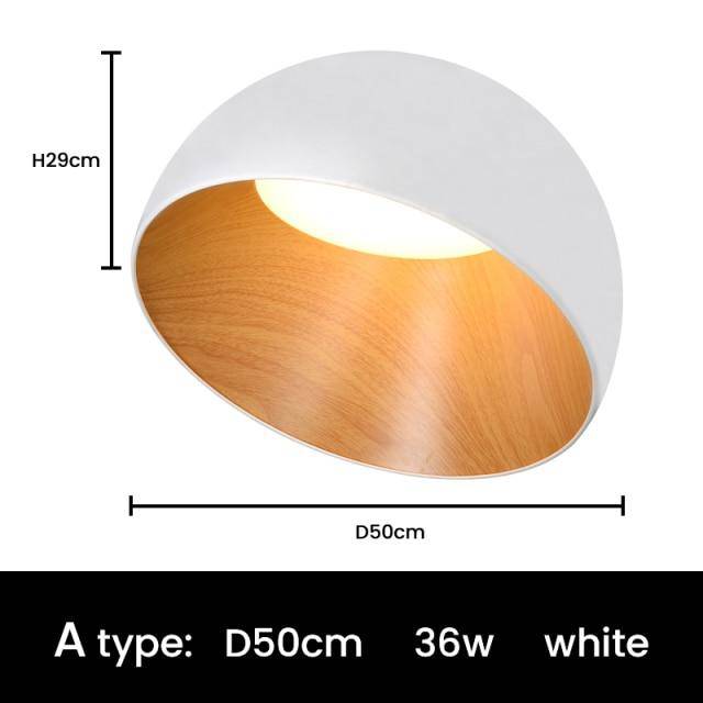 LED-Deckenleuchte im minimalistischen Loft-Design mit ovalen Formen - vue 11 sur 14