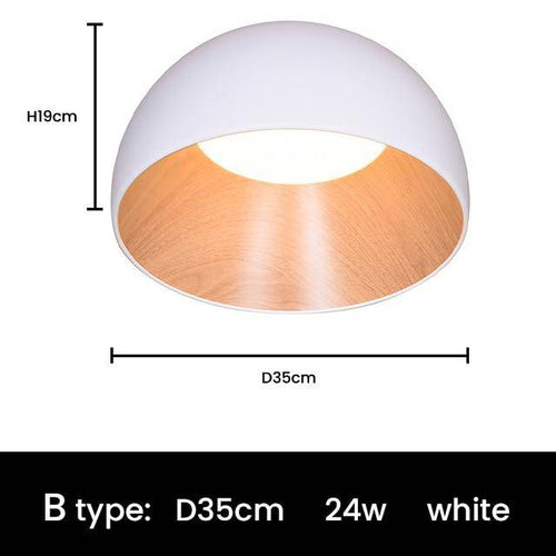 LED-Deckenleuchte im minimalistischen Loft-Design mit ovalen Formen - vue 10 sur 14
