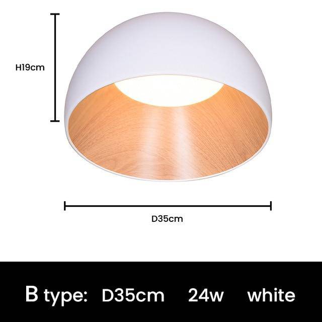 LED-Deckenleuchte im minimalistischen Loft-Design mit ovalen Formen - vue 9 sur 14