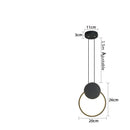 LED-Pendelleuchte Oryna im geometrischen, minimalistischen Design