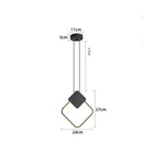 LED-Pendelleuchte Oryna im geometrischen, minimalistischen Design