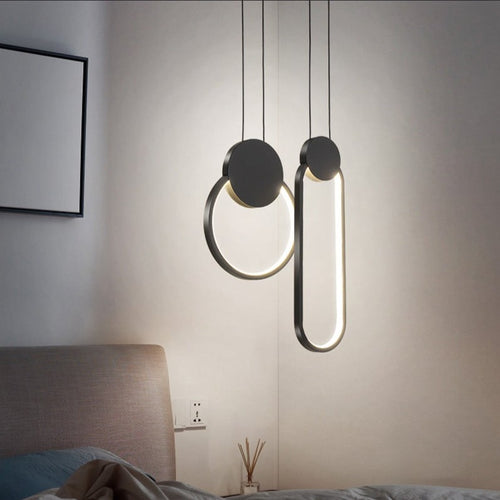 LED-Pendelleuchte Oryna im geometrischen, minimalistischen Design - vue 7 sur 19