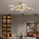 Lustre moderne LED en forme de pétale Akimera