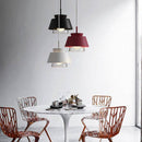 LED-Design-Pendelleuchte mit farbigem Metallschirm Fly