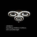 Lustre en cristal de verre à LED Luxe