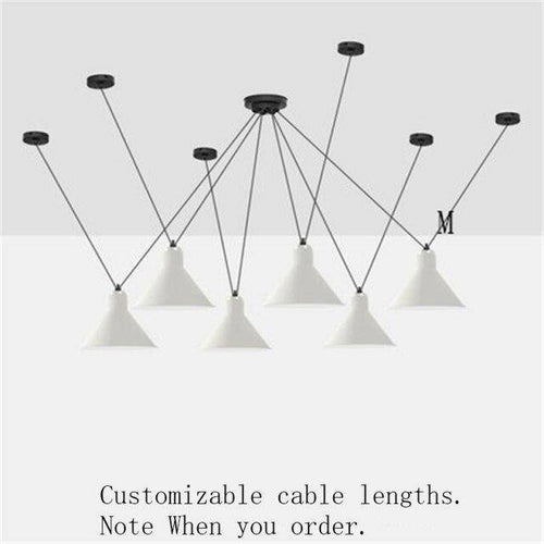 Lustre LED design avec plusieurs lampes suspendues Art
