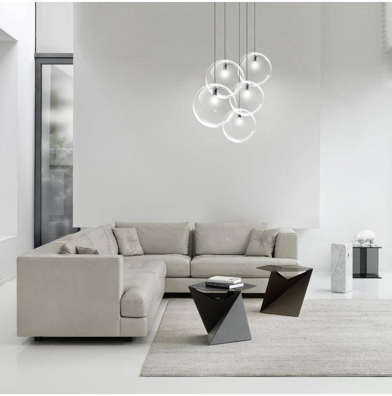Suspension en verre chromé Nordic Globe - vue 5 sur 5