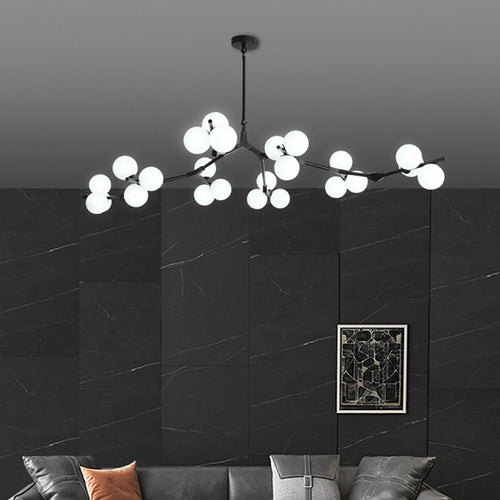 Lustre moderne LED style branche colorée et globes Irune - vue 4 sur 15