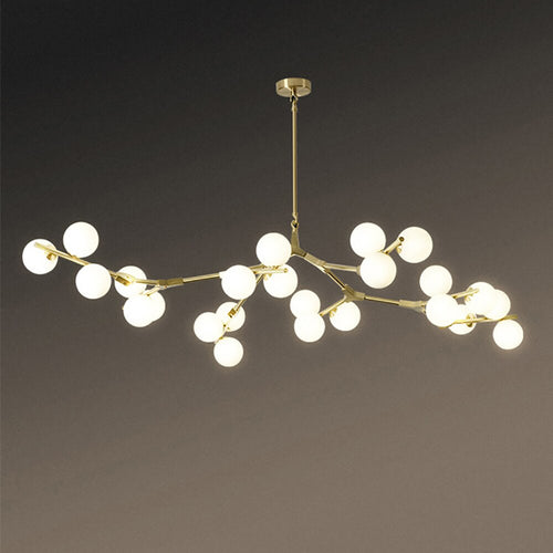 Lustre moderne LED style branche colorée et globes Irune - vue 8 sur 15