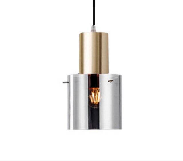 Suspension design à LED avec abat-jour cylindrique en verre Loft - vue 6 sur 6