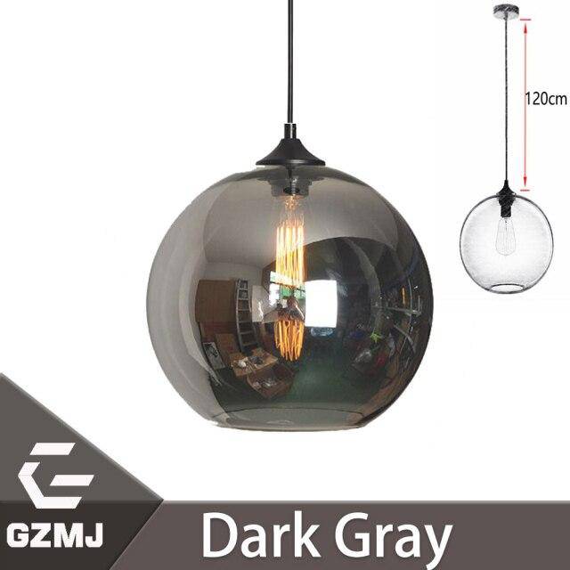 Suspension boule en verre moderne Clear