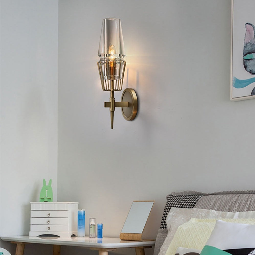 Applique murale vintage style lampe torche moderne Tasnim - vue 6 sur 9