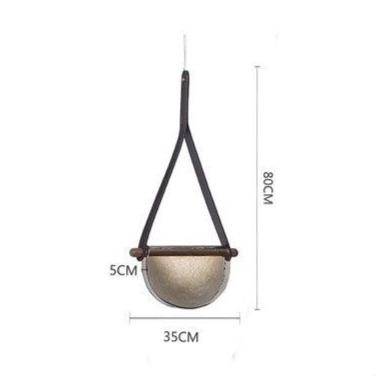 Suspension design LED demi-cercle verre Creative - vue 7 sur 8