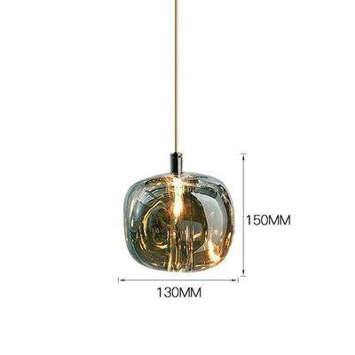 Suspension design à LED avec abat-jour en verre Creative