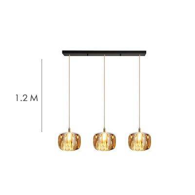 Suspension design à LED avec abat-jour en verre Creative